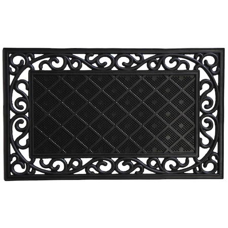 Calloway Mills Doormat, Rubber, Black 103701830